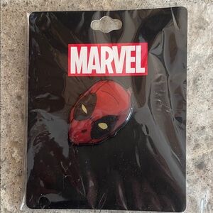 Marvel Red and Black Deadpool Pin